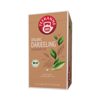 Teekanne BIO Organic Darjeeling, Bio Schwarztee, Teebeutel im Kuvert, 2. Entnahmefach displaytauglich, 35g